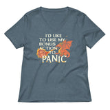 I'd Like To Use My Bonus Action To Panic Women's V-Neck Tee