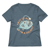 First Of All I'm A Delight Women's V-Neck Tee