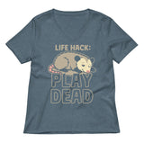 Life Hack Play Dead Women's V-Neck Tee