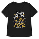 Wet Bandits Plumbing & Heating Women's V-Neck Tee