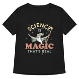 Science Is Magic That's Real Women's V-Neck Tee