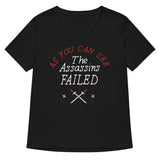 The Assassins Failed Women's V-Neck Tee