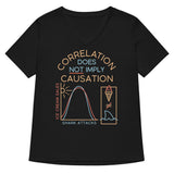 Correlation Does Not Imply Causation Women's V-Neck Tee