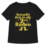 Actually This Is My 2nd Rodeo Women's V-Neck Tee