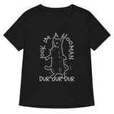 Look I'm A Hooman Women's V-Neck Tee