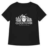 Save The Clocktower Women's V-Neck Tee