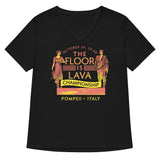 Pompeii Floor is Lava Championship Women's V-Neck Tee