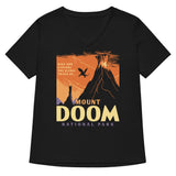 Mount Doom National Park Women's V-Neck Tee