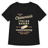 Clemenza's Italian Bakery Women's V-Neck Tee