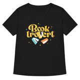 Booktrovert Women's V-Neck Tee