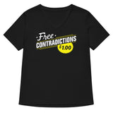 Free Contradictions Women's V-Neck Tee