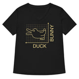 Duck Or Bunny Women's V-Neck Tee