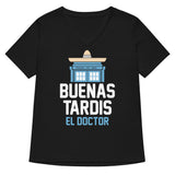 Buenas Tardis Women's V-Neck Tee