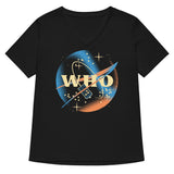 Who Space Administration Women's V-Neck Tee