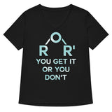 Ether You Get It Or You Don't Women's V-Neck Tee