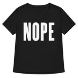 Nope Women's V-Neck Tee