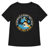 Narwhals Don't Get Mad Women's V-Neck Tee