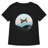 Meowntain Women's V-Neck Tee