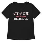 I Ate Sum Pi Women's V-Neck Tee
