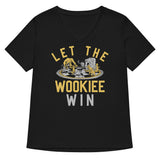 Let The Wookiee Win Women's V-Neck Tee