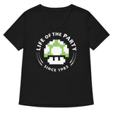 Life Of The Party Women's V-Neck Tee