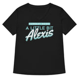 A Little Bit Alexis Women's V-Neck Tee