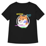 Doge Shirt Women's V-Neck Tee
