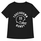 Touchdown Bundy Women's V-Neck Tee
