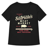 Satriale's Meat Market Women's V-Neck Tee