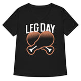Leg Day Women's V-Neck Tee