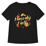 Howdy F'all Women's V-Neck Tee