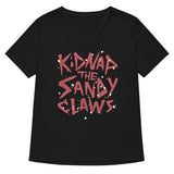 Kidnap The Sandy Claws Women's V-Neck Tee