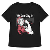 We Can Slay It! Women's V-Neck Tee