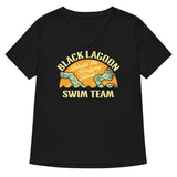 Black Lagoon Swim Team Women's V-Neck Tee
