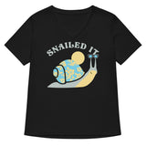 Snailed It Women's V-Neck Tee