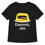 Dammit, Jim Women's V-Neck Tee