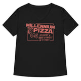 Millennium Pizza Women's V-Neck Tee