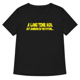 A Long Time Ago, But Somehow In The Future Women's V-Neck Tee