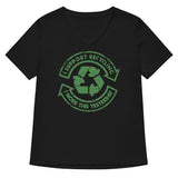 I Support Recycling Women's V-Neck Tee