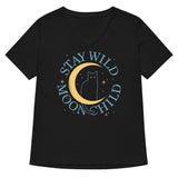 Stay Wild Moon Child Women's V-Neck Tee