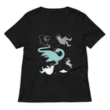 Cryptids In Space Women's V-Neck Tee