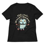 Feeling Sensationowl Women's V-Neck Tee