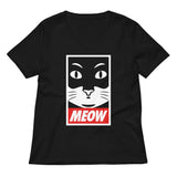 Meow Women's V-Neck Tee