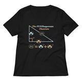 Pugthagorean Theorem Women's V-Neck Tee