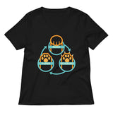 Rock Paper Scissors Paws Women's V-Neck Tee