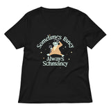 Sometimes Fancy Always Schmancy Women's V-Neck Tee
