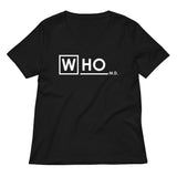 Who MD Women's V-Neck Tee