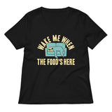 Wake Me When The Food's Here Women's V-Neck Tee