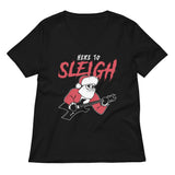 Here to Sleigh Women's V-Neck Tee