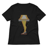 Leg Lamp Sweater Women's V-Neck Tee